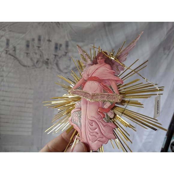 Gimbels saks Angel filigree Victorian 1985 Christm - Picture 2 of 6